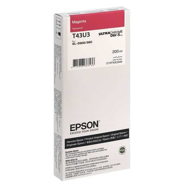 Epson T43U3 Ink Magenta per SL-D800 C13T43U340 Epson T43U3 Ink Magenta per SL-D800 C13T43U340